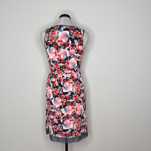 Simply Vera by Vera Wang Floral Dress with Sheer Hem - Picture 3 of 7